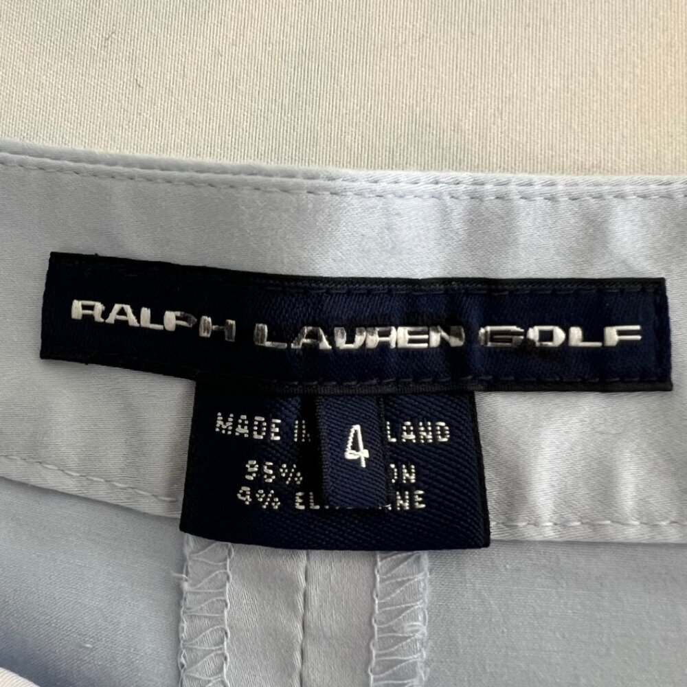 Ralph Lauren Golf Baby Blue Athletic Midi Pleated Skort Shorts - Picture 8 of 8